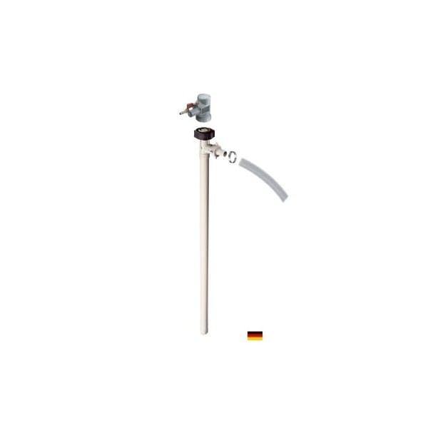 Flux Air Operated Drum Pump, Drum Pump Tube, Polypropylene, 60" Long, Air Operated Motor, 470W Power 24-ZORO0116 - main